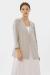 Aviroze outer Img_0009_#Long Lapelless Blazer_Beige_1